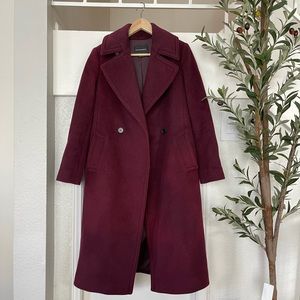 Club monaco Burgundy Daylina Coat